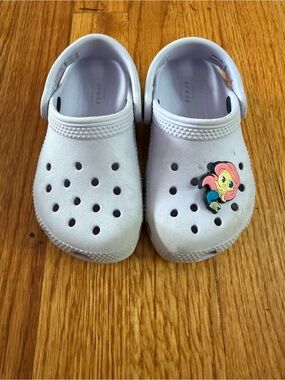 Crocs Classic Clogs Kids Children Size C7 Lavender Purple Mermaid jibbitz